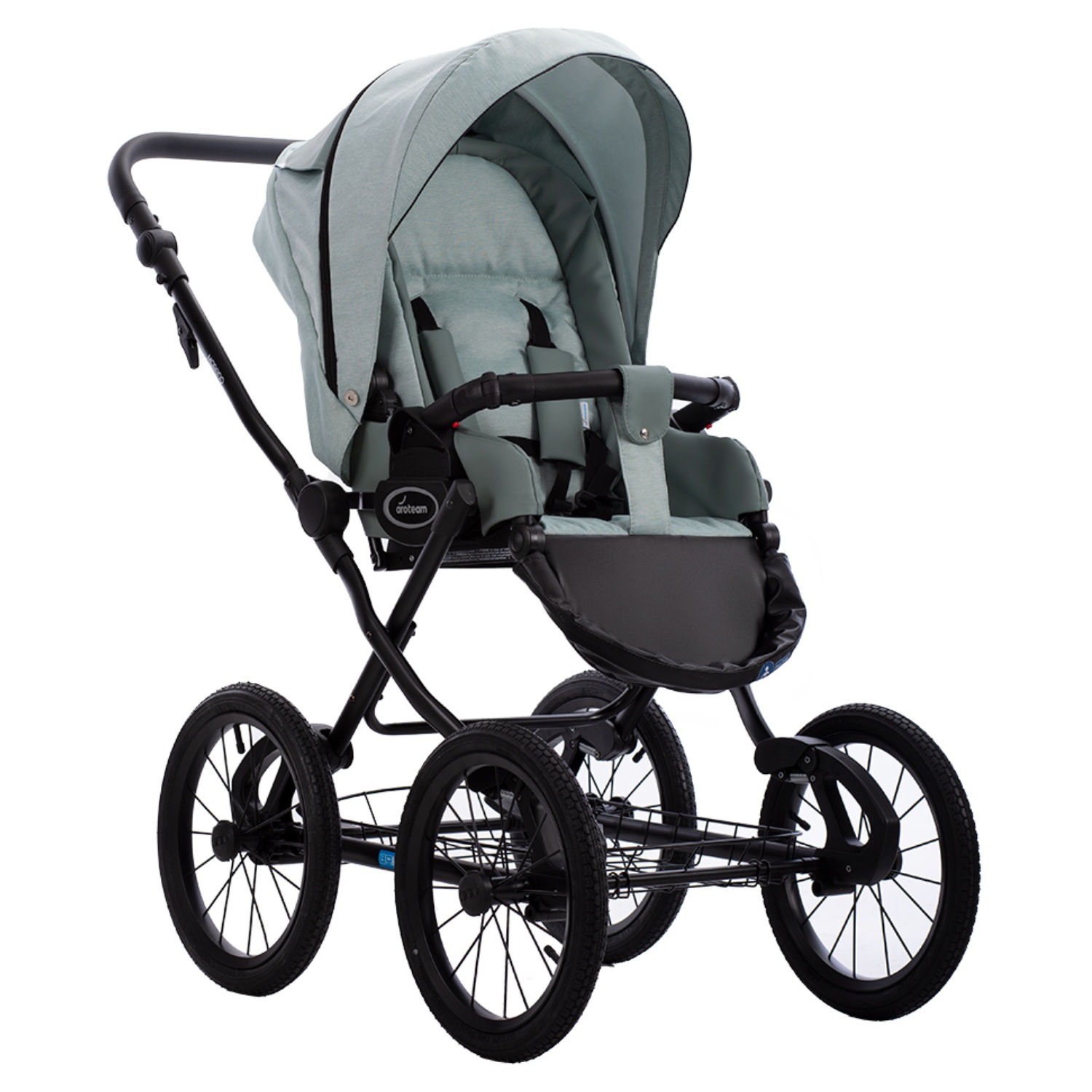 Коляска 2в1 Aroteam Moreno SL 01 зеленый - фото 3
