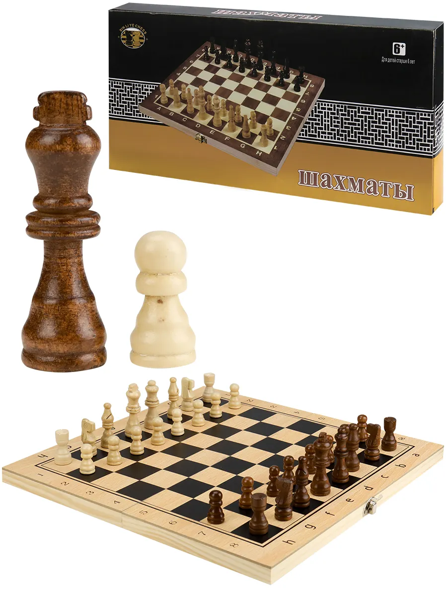 Настольная игра Рыжий кот Шахматы деревянные - фото 4