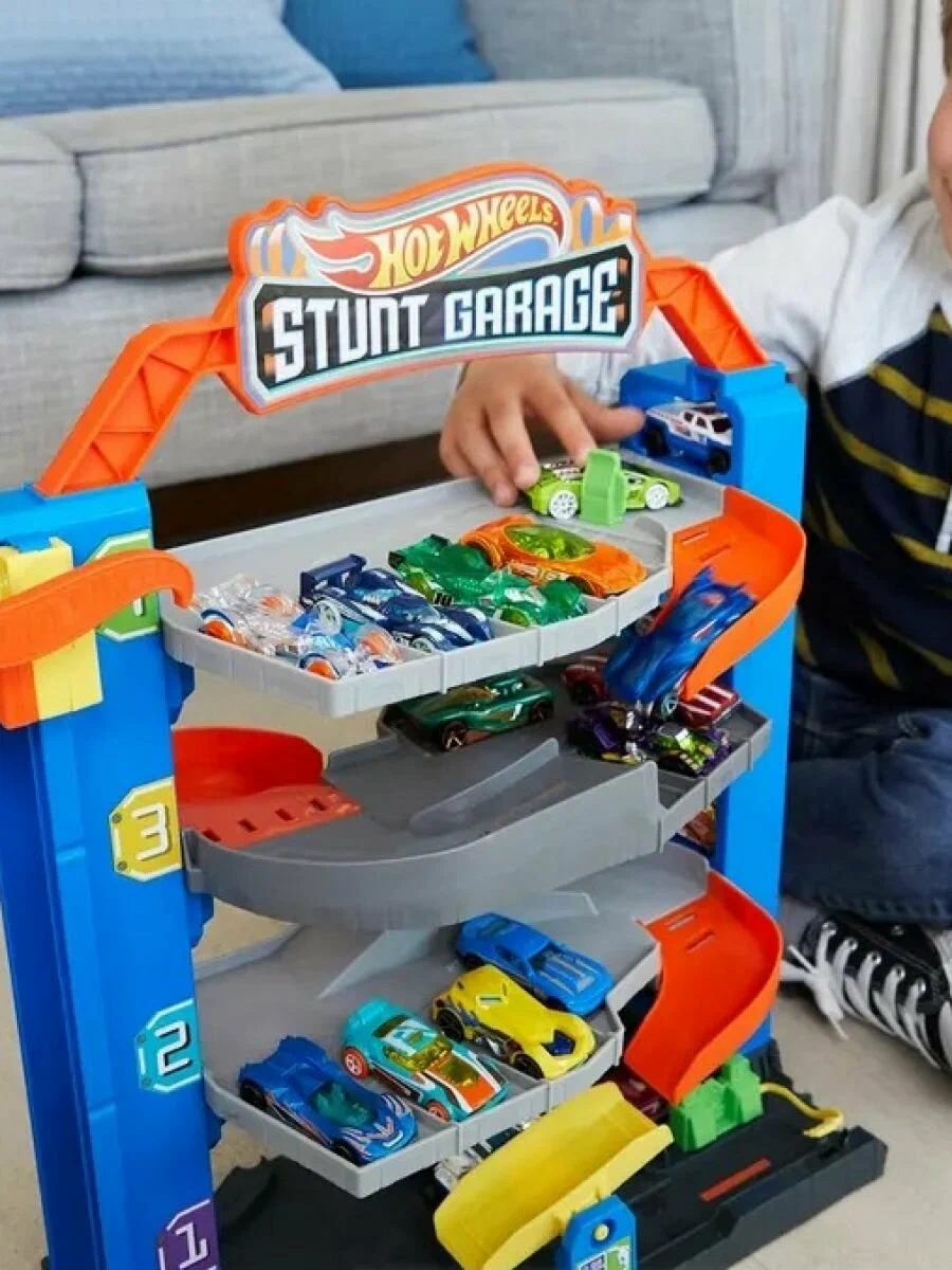 Трек Hot Wheels City Stunt Garage GNL70 - фото 4