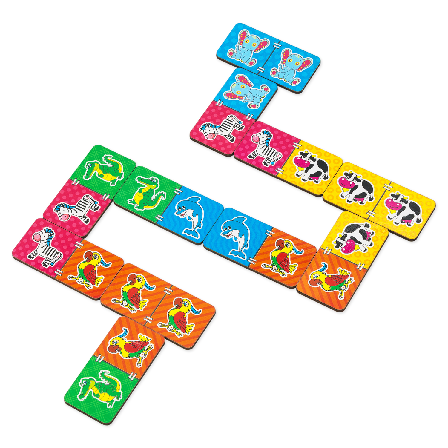 Настольная игра Alatoys домино ЖИВОТНЫЕ 25 фишек - фото 6