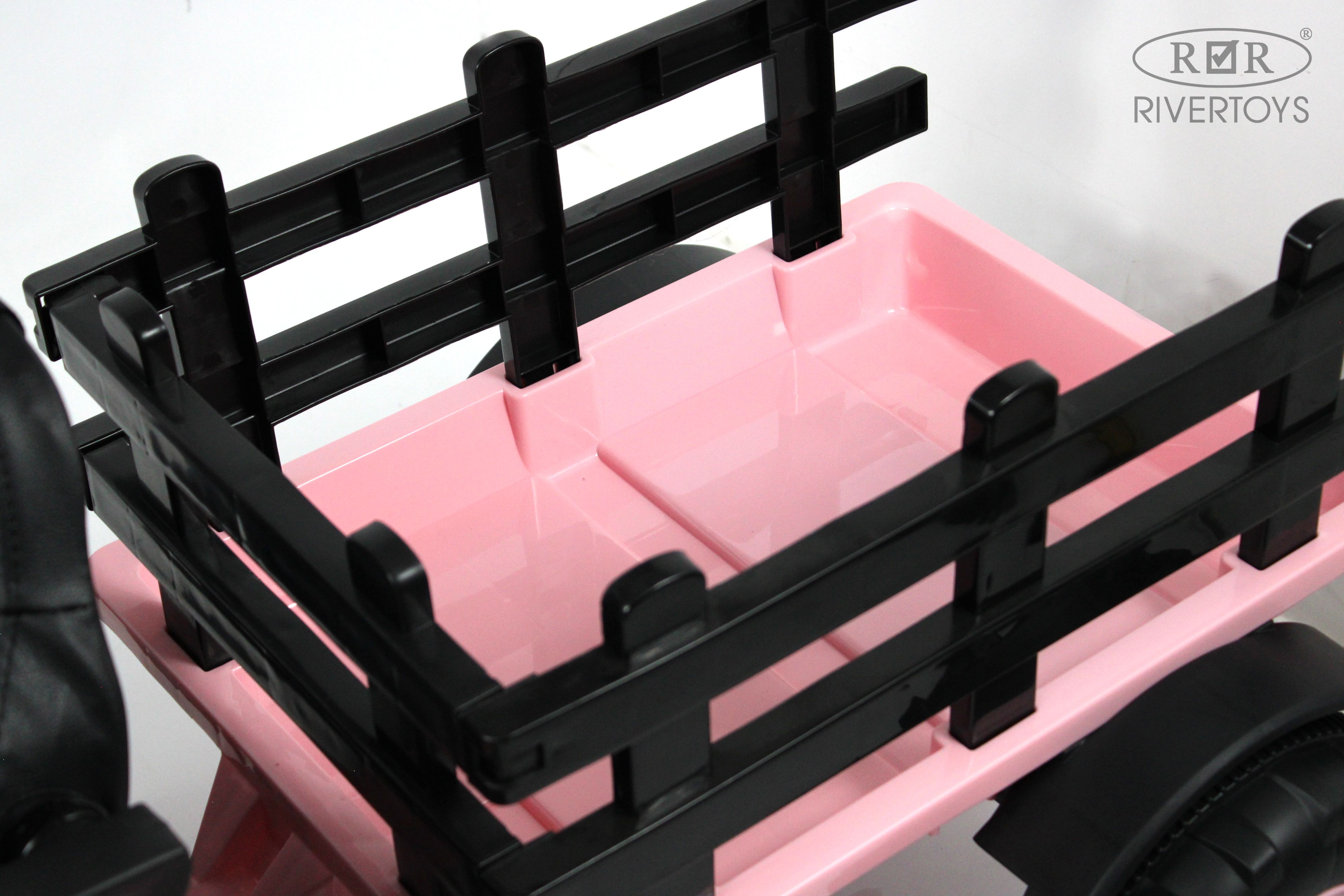 Электромобиль RIVERTOYS O555OO-PINK С пультом ДУ - фото 11