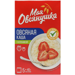 Каша овсяная быстрого приготовления Увелка с клубникой 5*40г