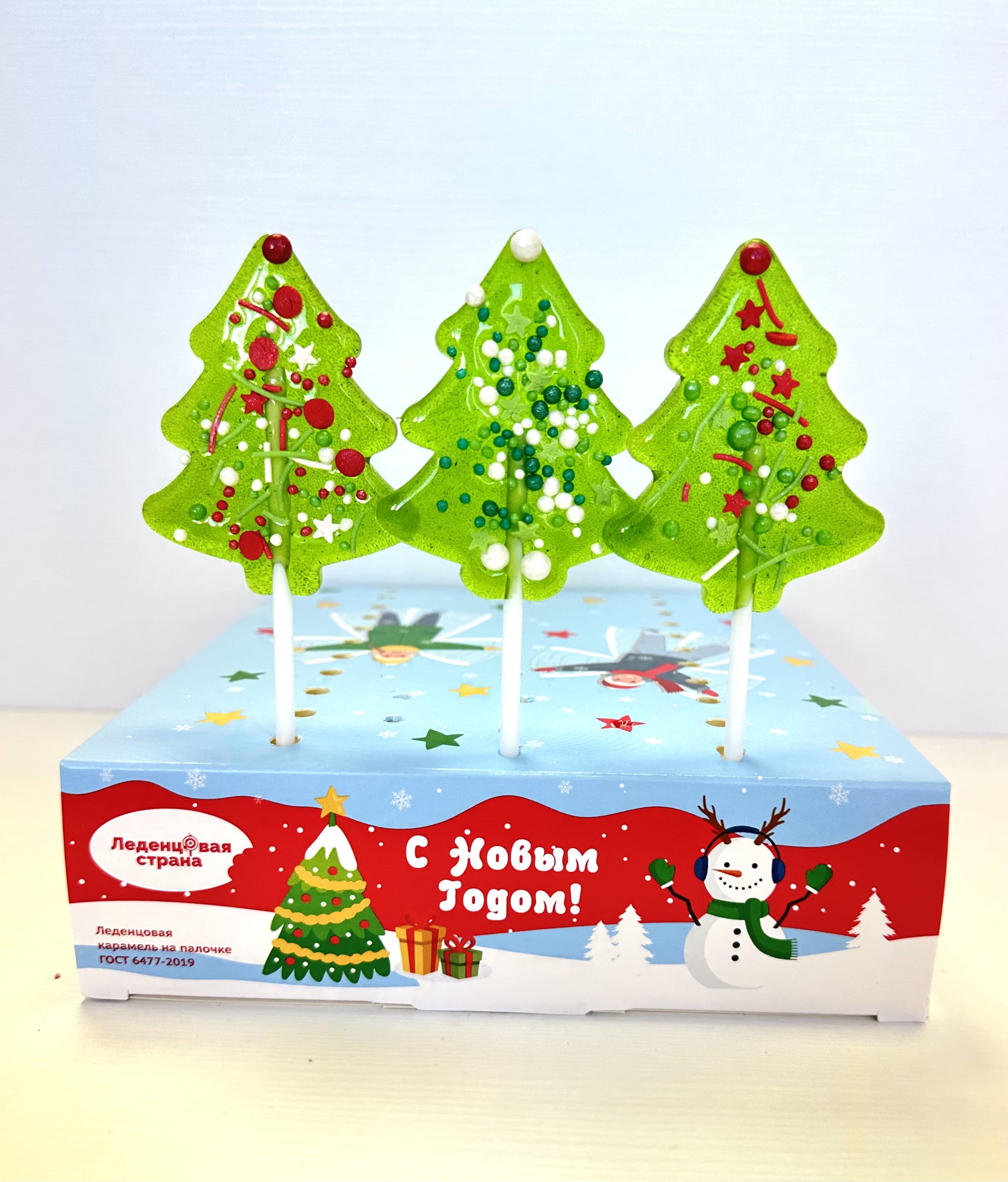 Карамель леденцовая на палочке Леденцовая страна Елочка 30г - фото 2