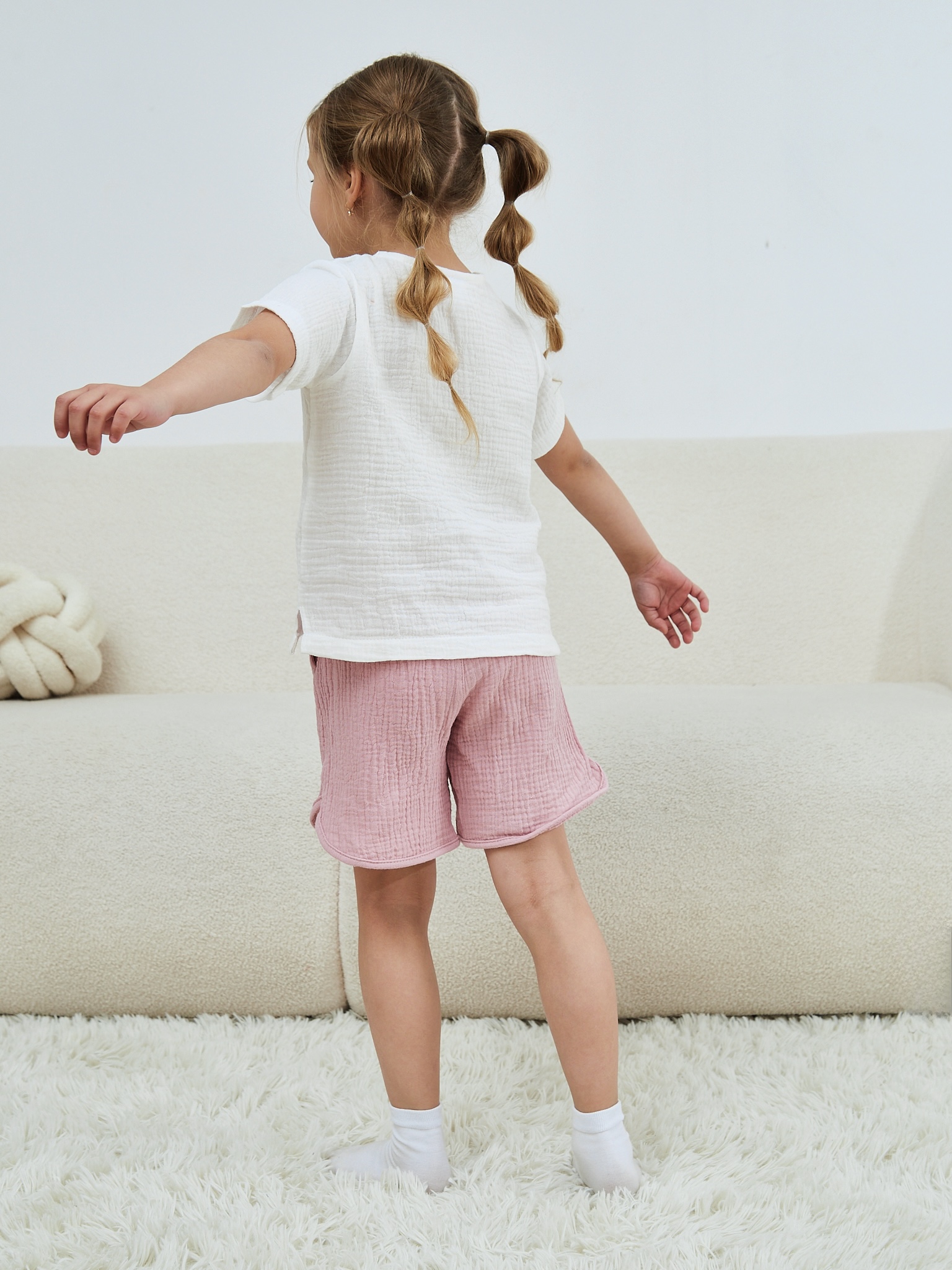 Шорты MOUN Шорты_муслин_розовый - фото 14