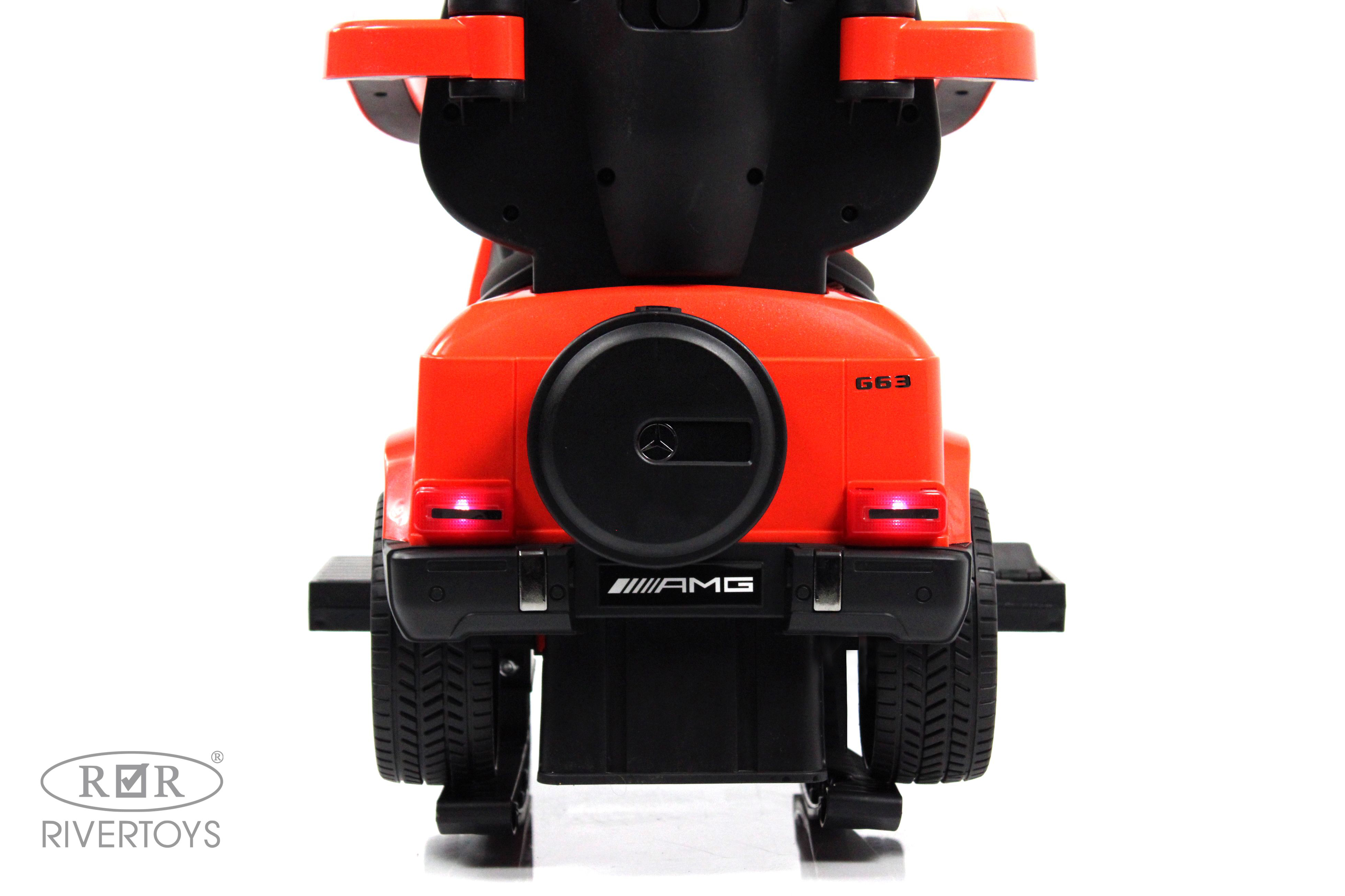 Каталка RIVERTOYS Mercedes-Benz G63 Red Diamond красный - фото 24