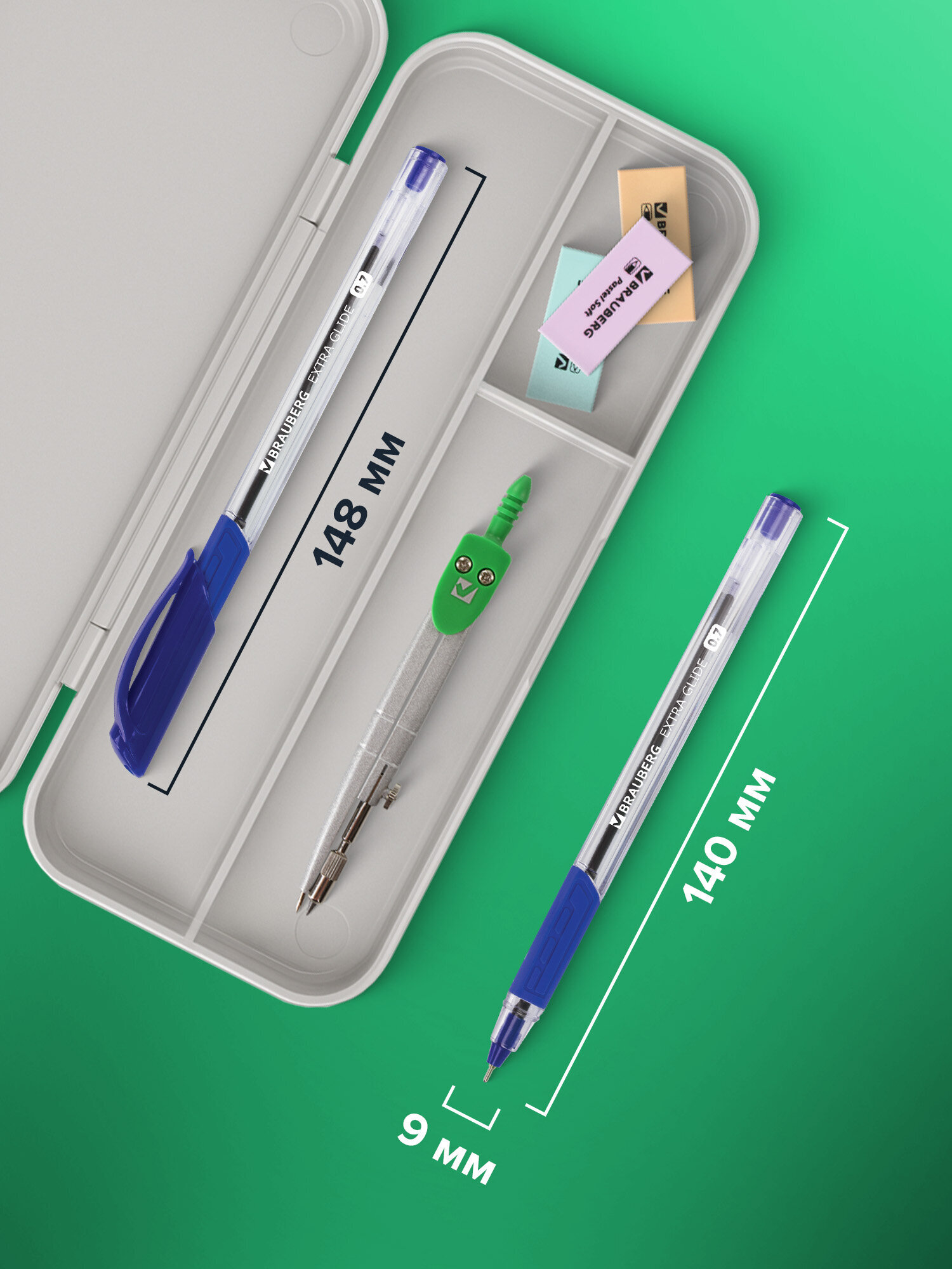 Ручка шариковая Brauberg 12 шт. - фото 4