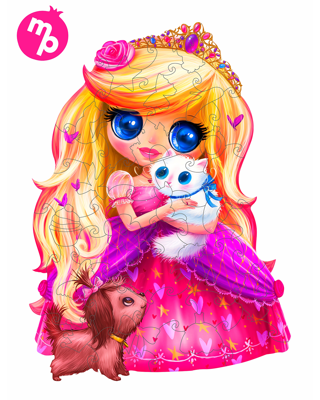 Пазл 1TOY Принцесса деревянный - фото 7