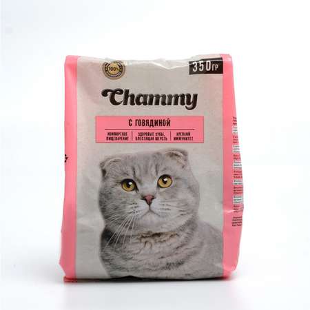 Корм для кошек Chammy Chammy 350г c говядиной