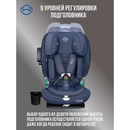 Автокресло Casual Goldfix Plus Isofix 1/2/3 (9-36 кг) серый