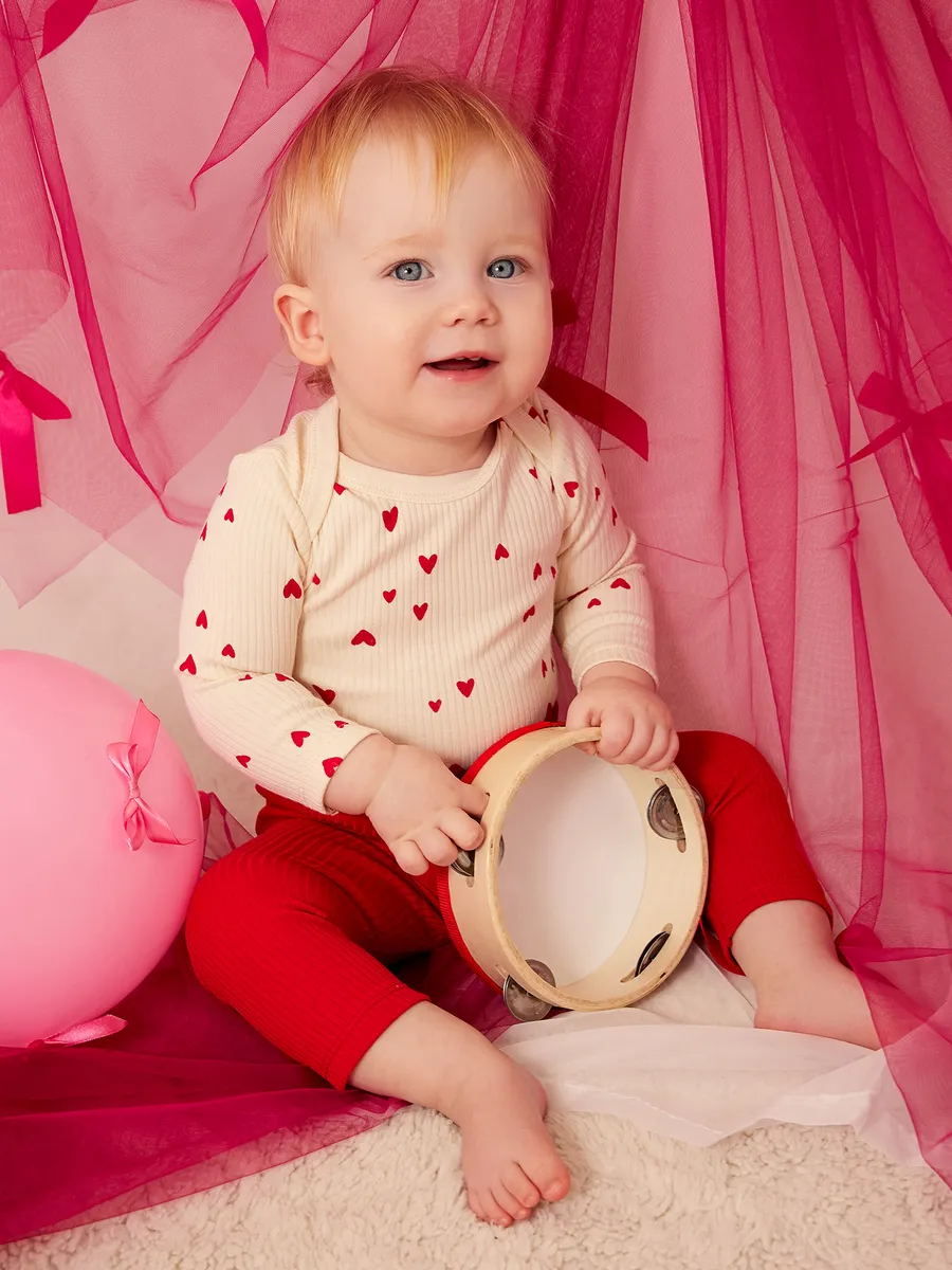 Комплект Mark Formelle (Марк Формэль) 89406-1/сердечки на молочном +красный - фото 14