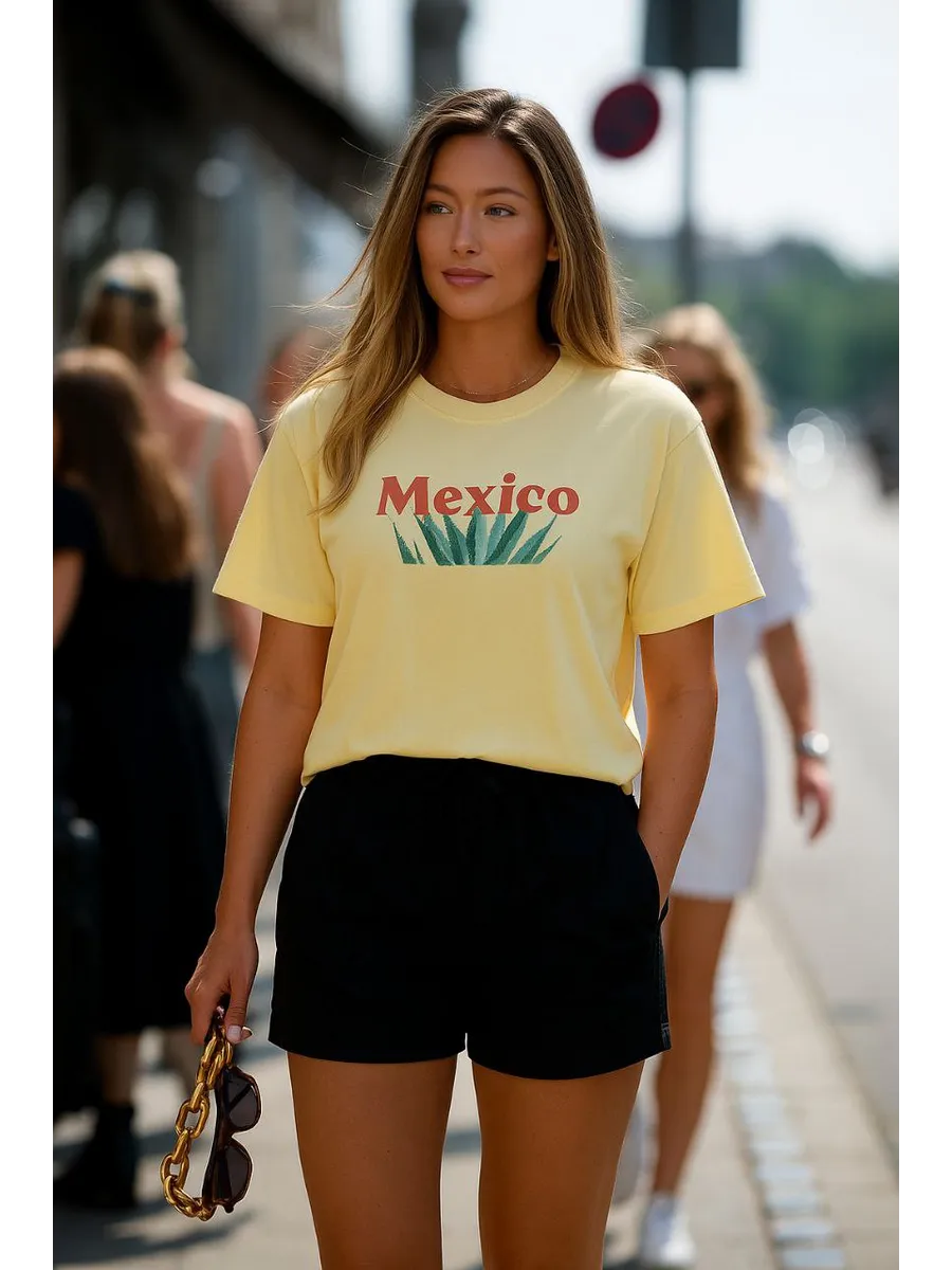 Футболка Mark Formelle (Марк Формэль) 112934/ваниль +печать - фото 8