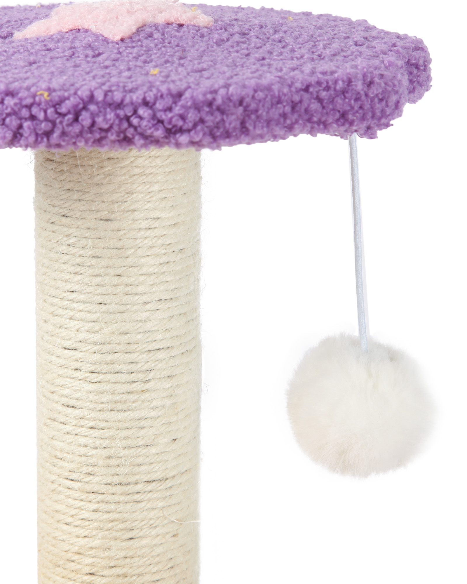 Когтеточка для кошек Barbaks Столбик с двойной сидушкой Пьедестал 47*37см - фото 4