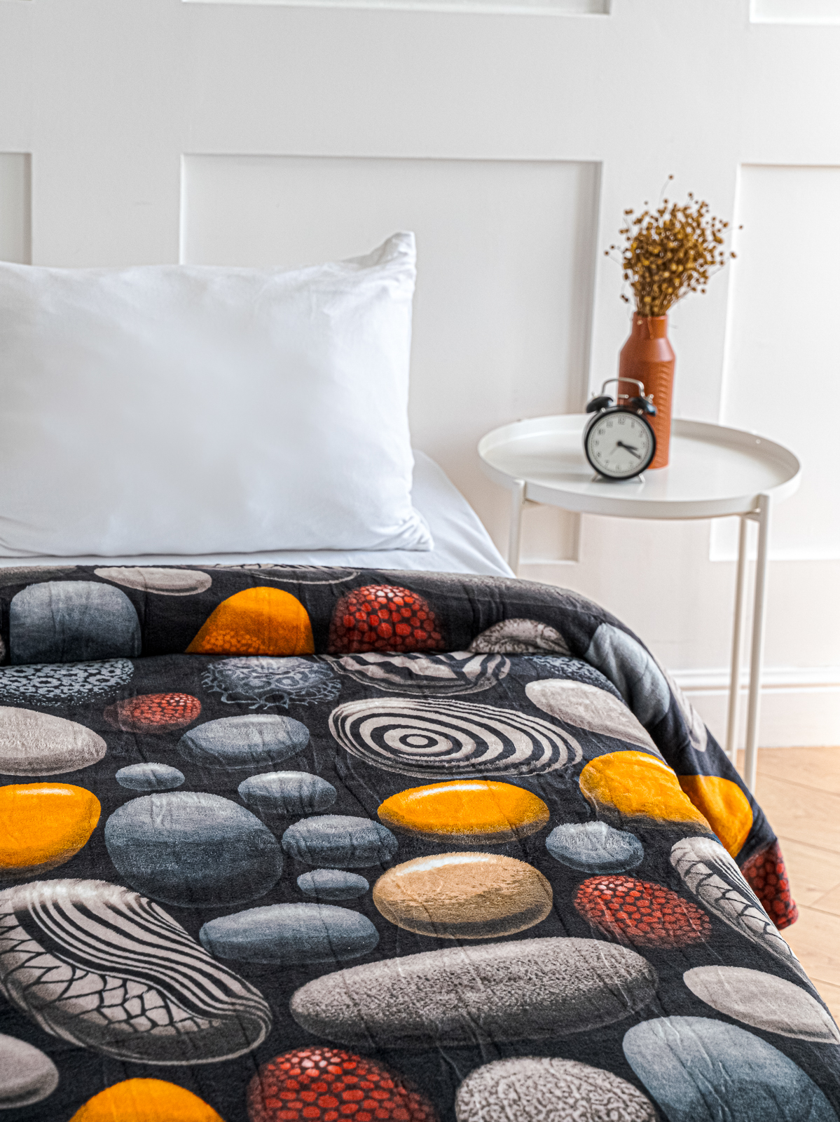 Плед PAVLine Аэро Софт Камушки 150 x 200 см велсофт - фото 6