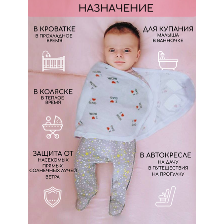 Пеленка боди Imperias для рук на липучке