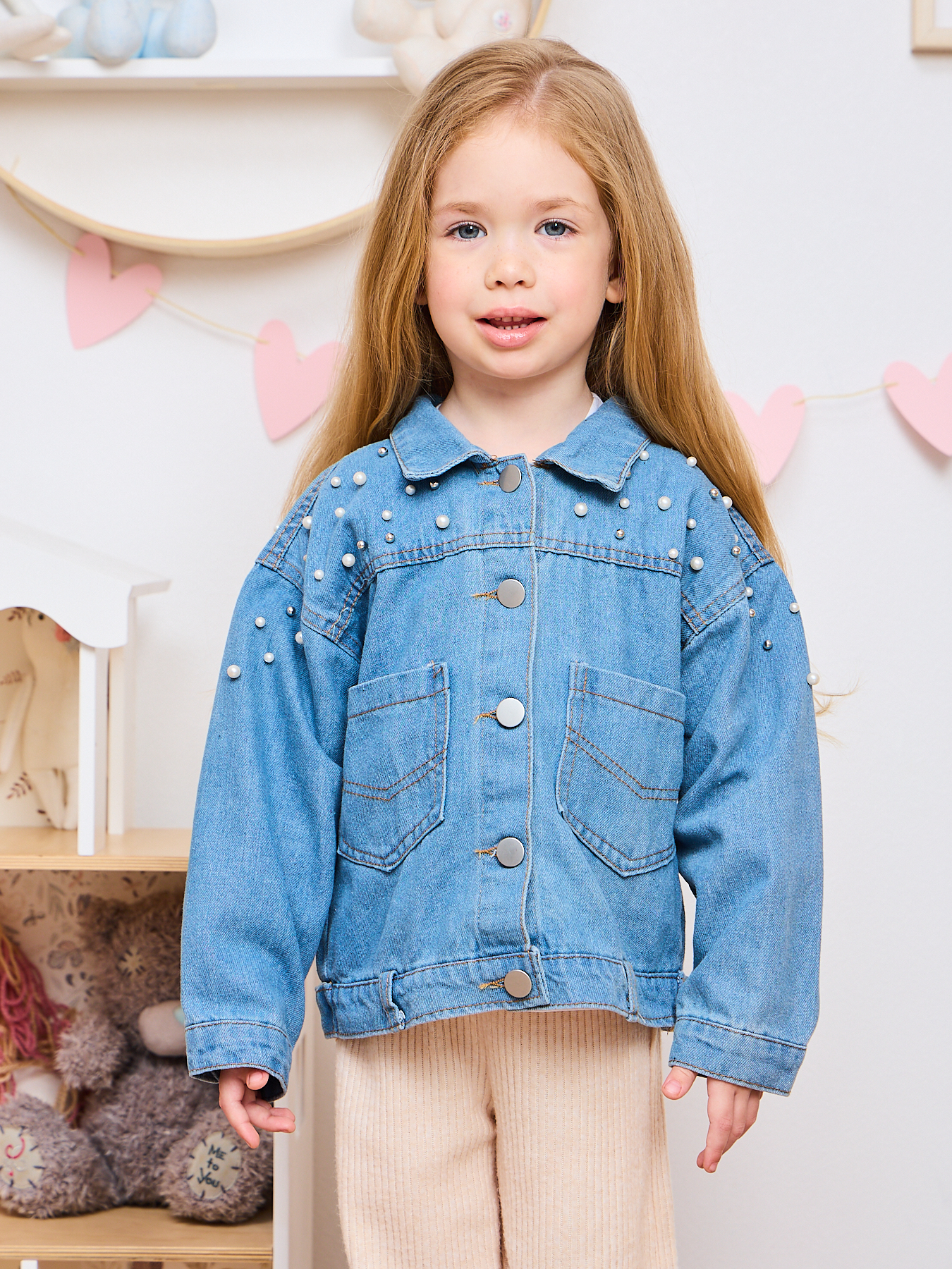 Куртка джинсовая Artcher Джинсовка003Бусинки - фото 5