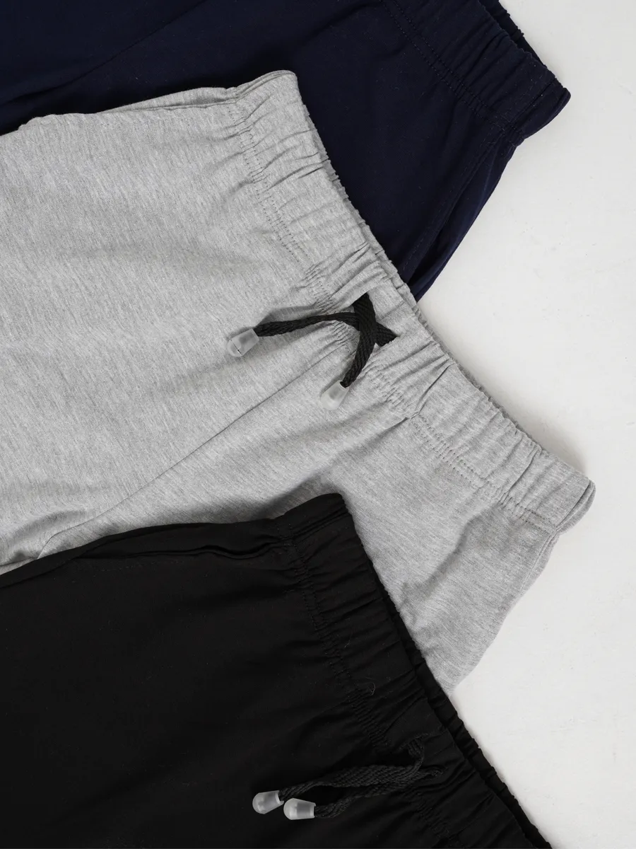 Шорты 3 шт Супер Пупс 3пр/шорты/черный/серый/тмнсиний - фото 12