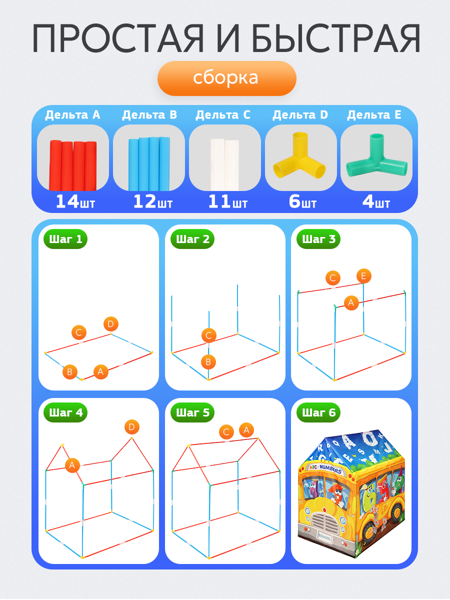 Палатка Рыжий кот Автобус АВС - фото 4