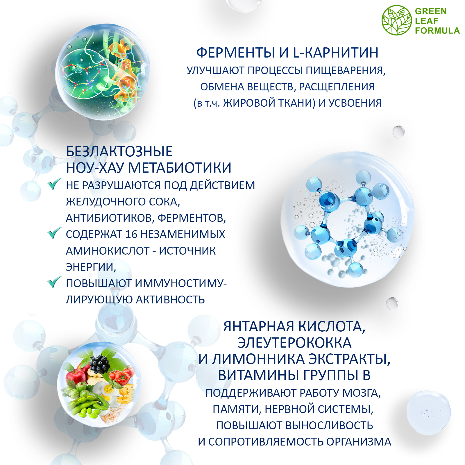 Набор для детокса и очищения Green Leaf Formula метабиотик спирулина ферменты для кишечника - фото 4