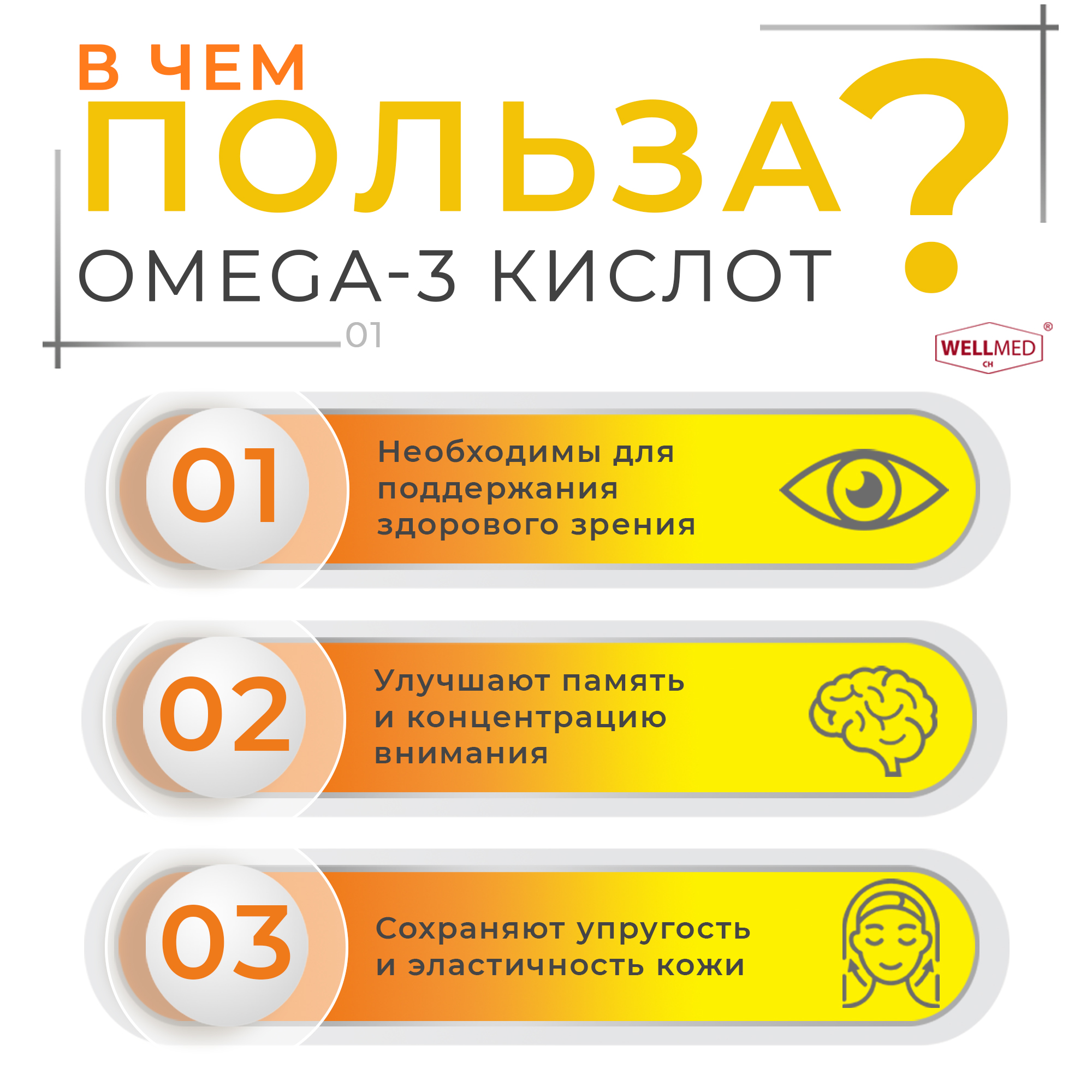 Рыбий жир для взрослых WELLMED Omega-3 120 капсул - фото 9