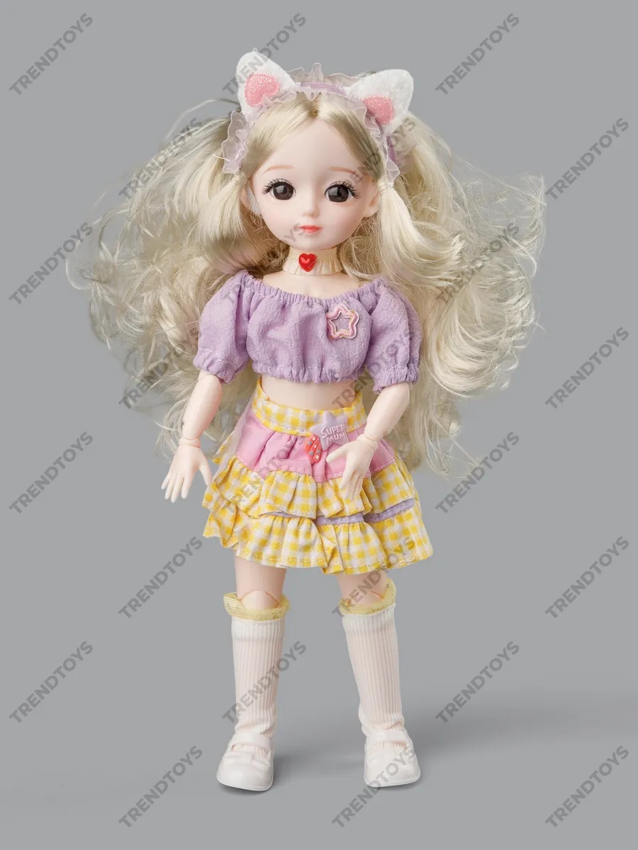 Кукла модельная TrendToys шарнирная блондинка высота 30 см NIT032 - фото 8