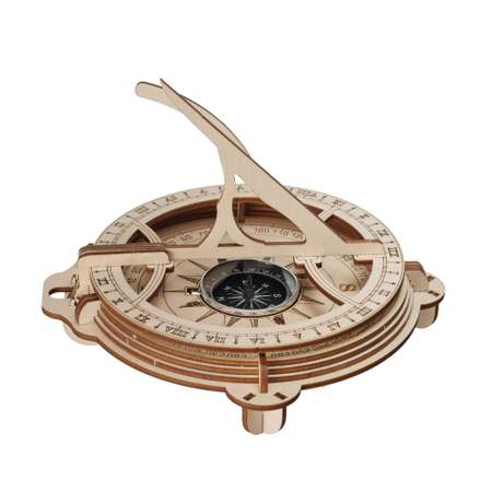 Сборная модель деревянная TADIWOOD Солнечные часы с компасом