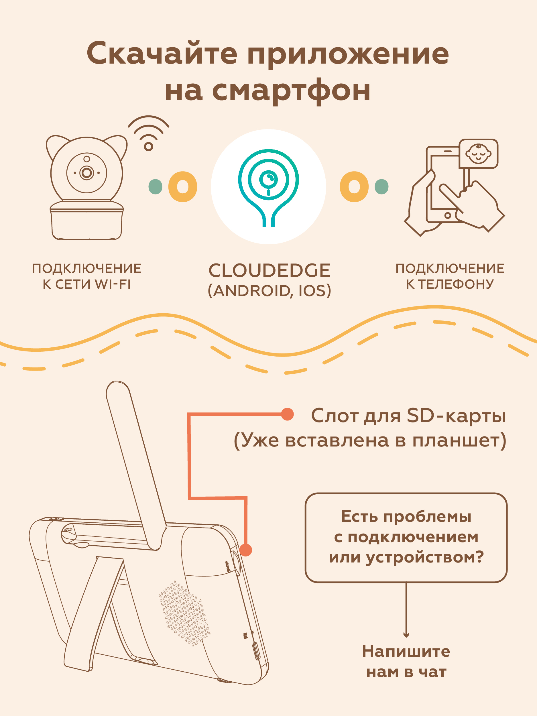 Видеоняня с монитором nino Baby 6TS - фото 17