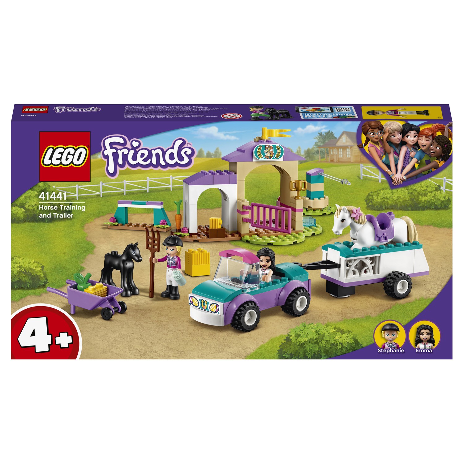 Конструктор LEGO Friends Тренировка лошади и прицеп блочный - фото 2