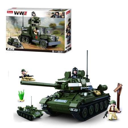 Конструктор SLUBAN Танк 2в1 сборная игровая модель