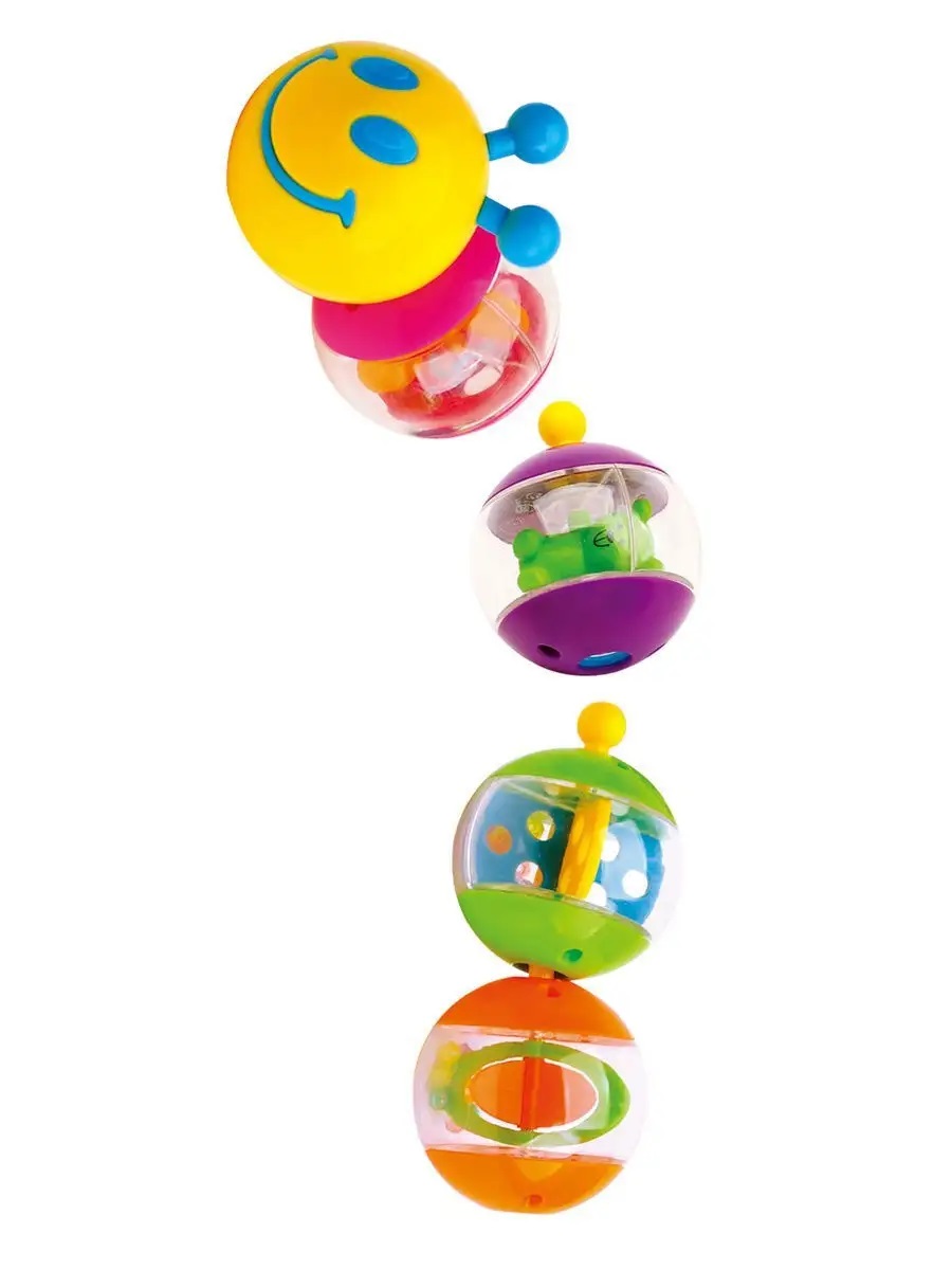 Игрушка Mioshi погремушка Гусеница 5 деталей - фото 1