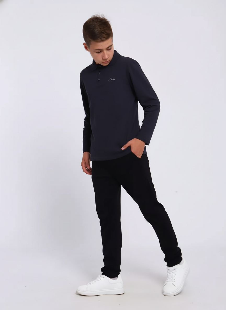 Поло ЛАДОШКИ Рубашка Василий темно-синий - фото 5