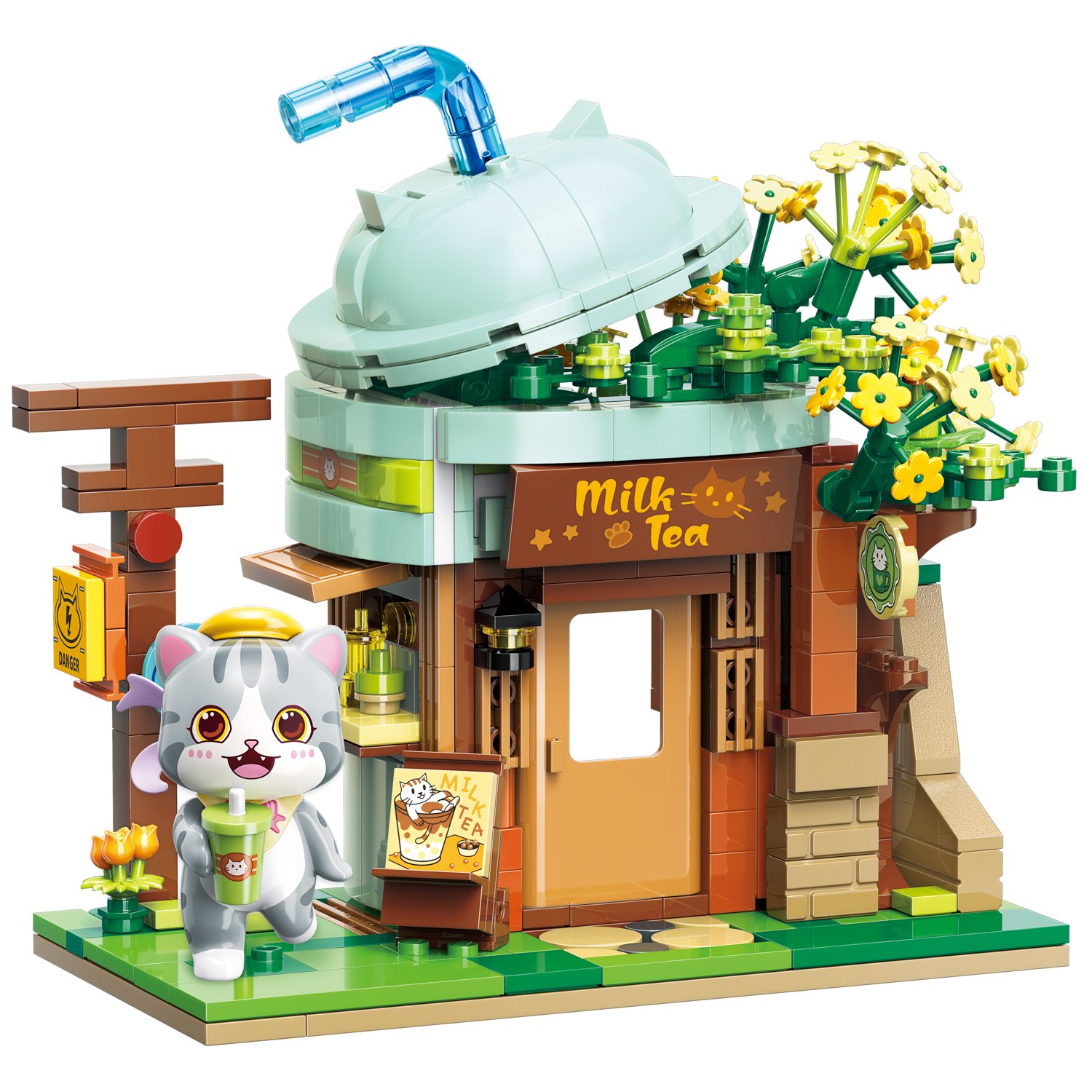 Конструктор Junfa Lovely Street Магазин напитков сборная игровая модель - фото 3