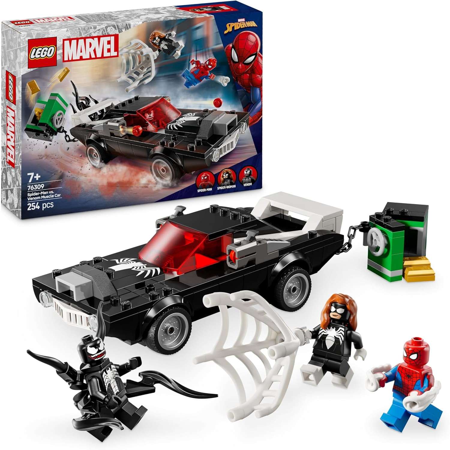 Конструктор LEGO Marvel Super Heroes Человек-паук против Венома блочный - фото 1