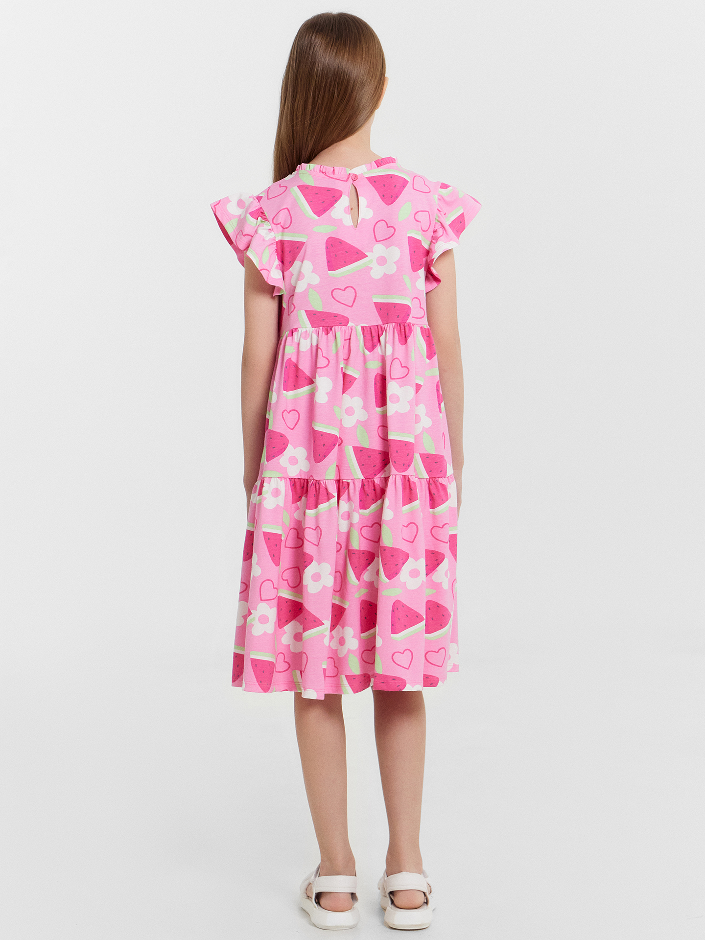 Платье Mark Formelle (Марк Формэль) 157818/фрукты на розовом саше - фото 5