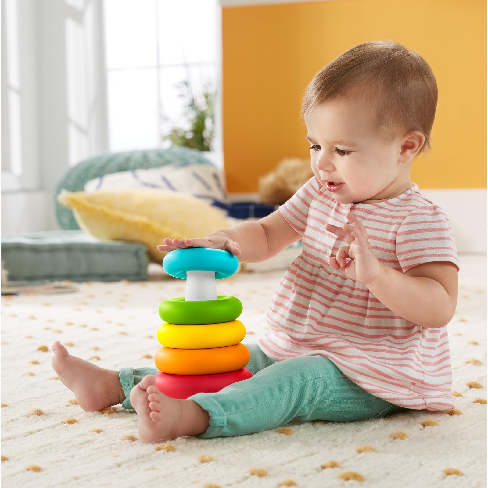 Игрушка Fisher Price пирамидка Складывай и толкай - фото 10