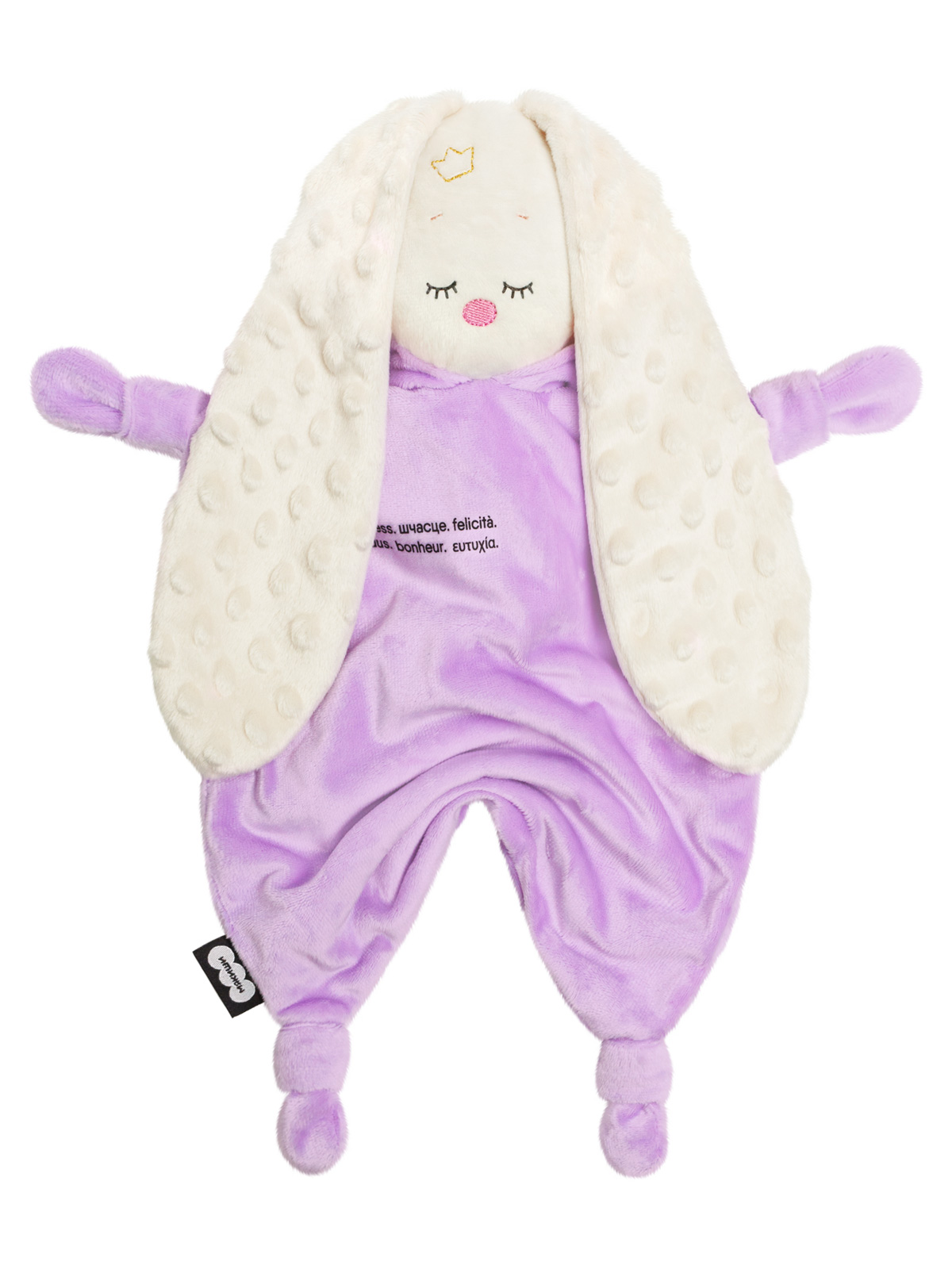 Игрушка комфортер МЯКИШИ мягконабивная Зайка Лиловый - фото 9