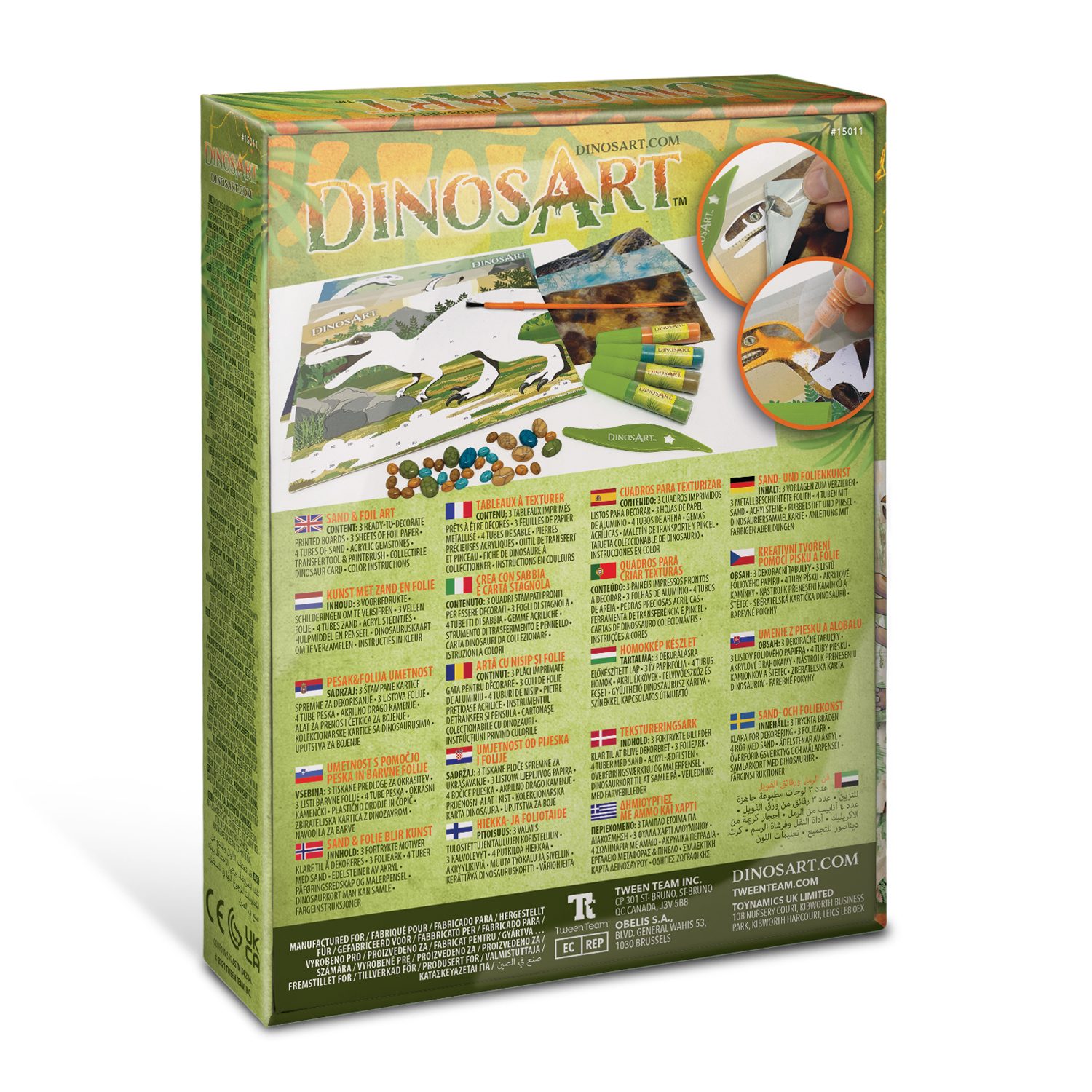 Набор для творчества DinosArt аппликация - фото 7
