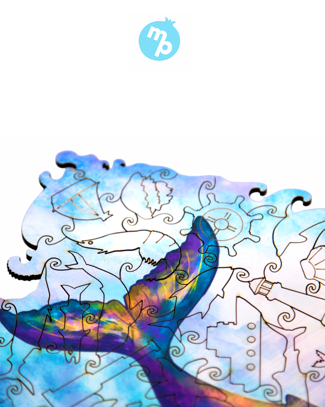 Пазл 1TOY Волшебный кит деревянный - фото 9