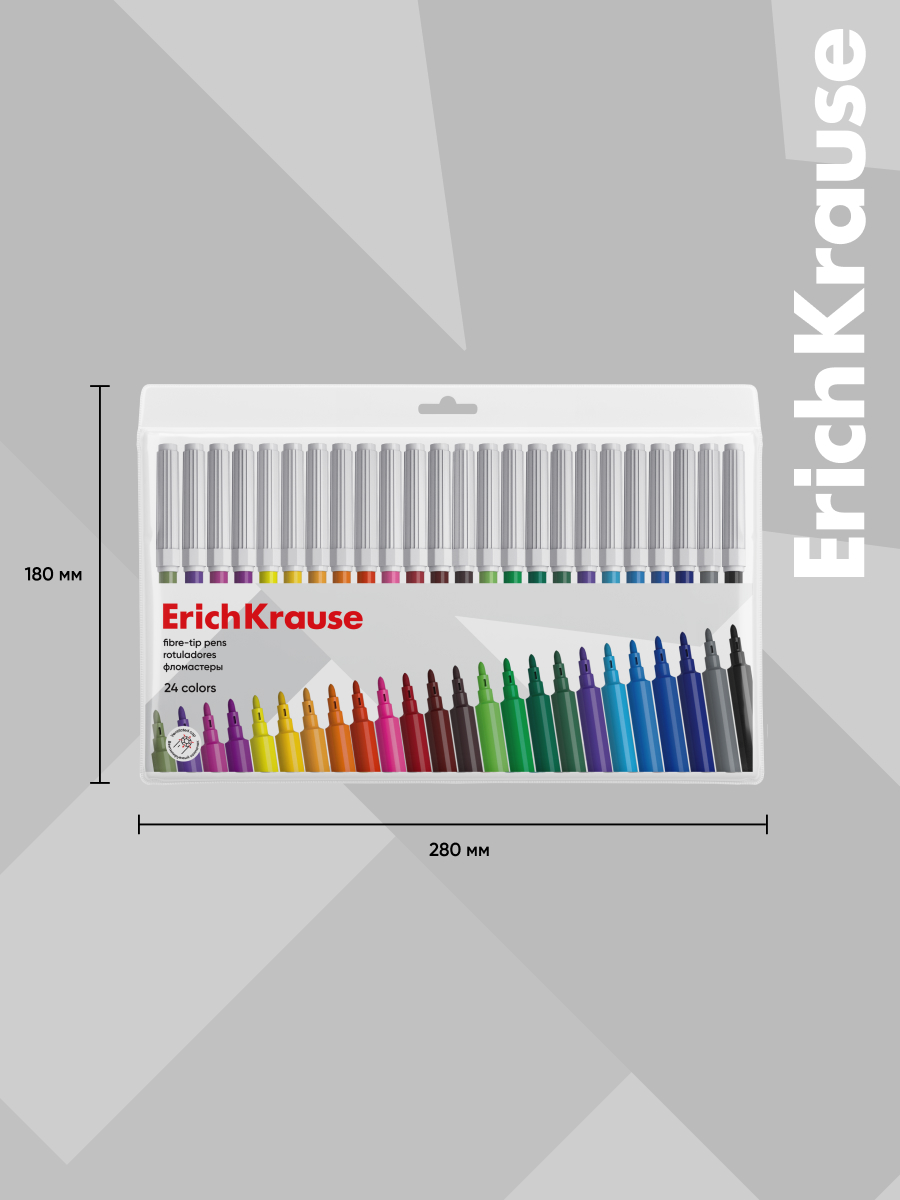 Фломастеры ErichKrause 24 шт. - фото 5