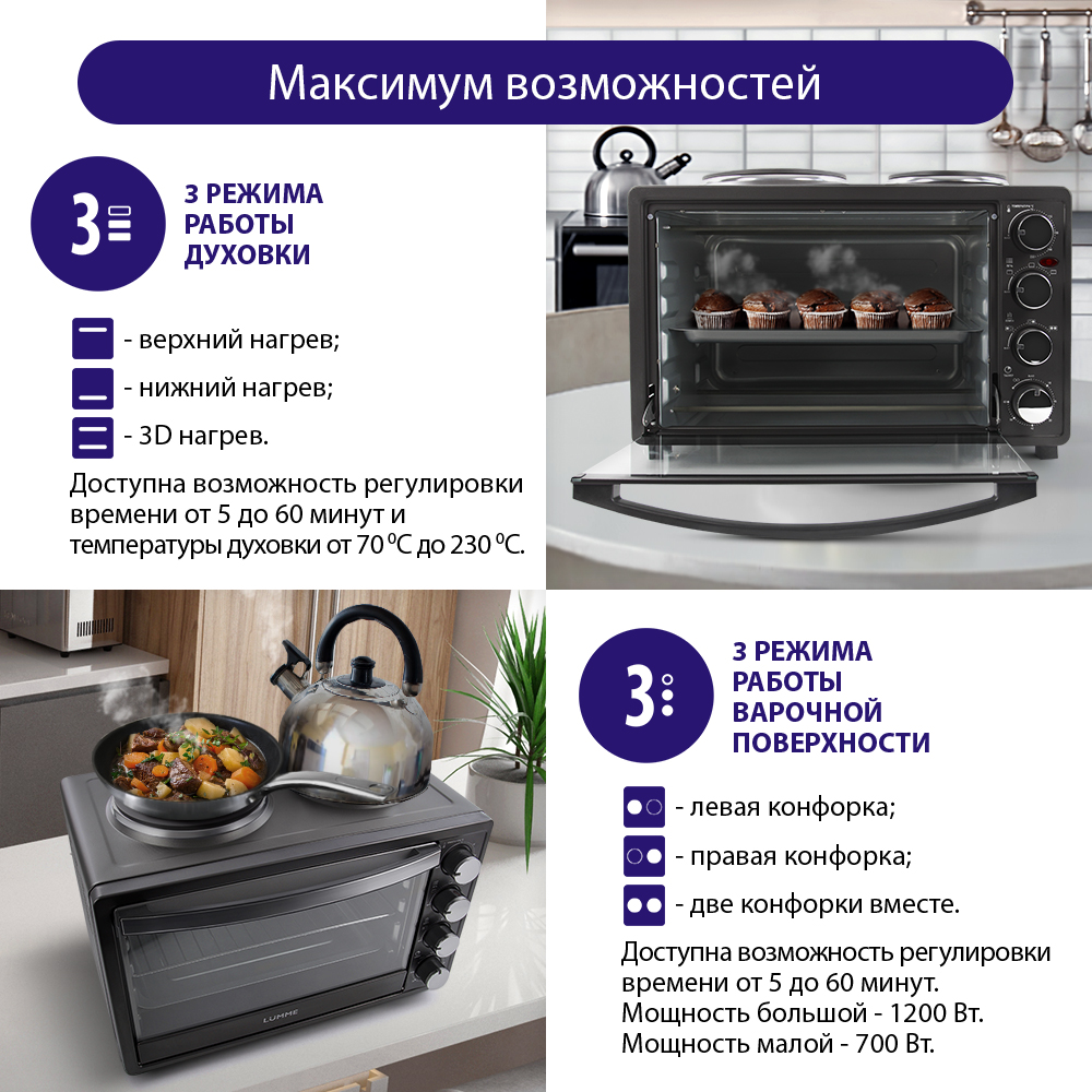 Духовой шкаф LUMME LU-1707 - фото 2
