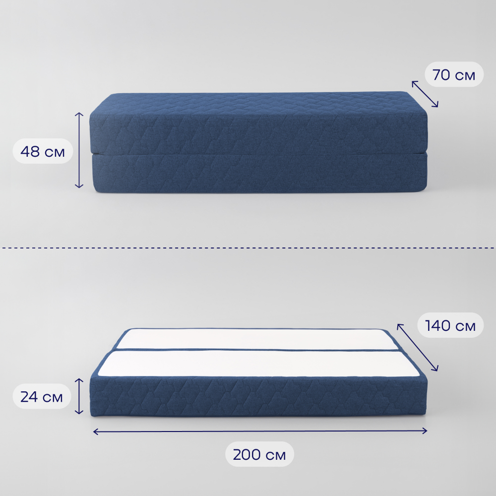 Диван buyson BuyDream синий - фото 7