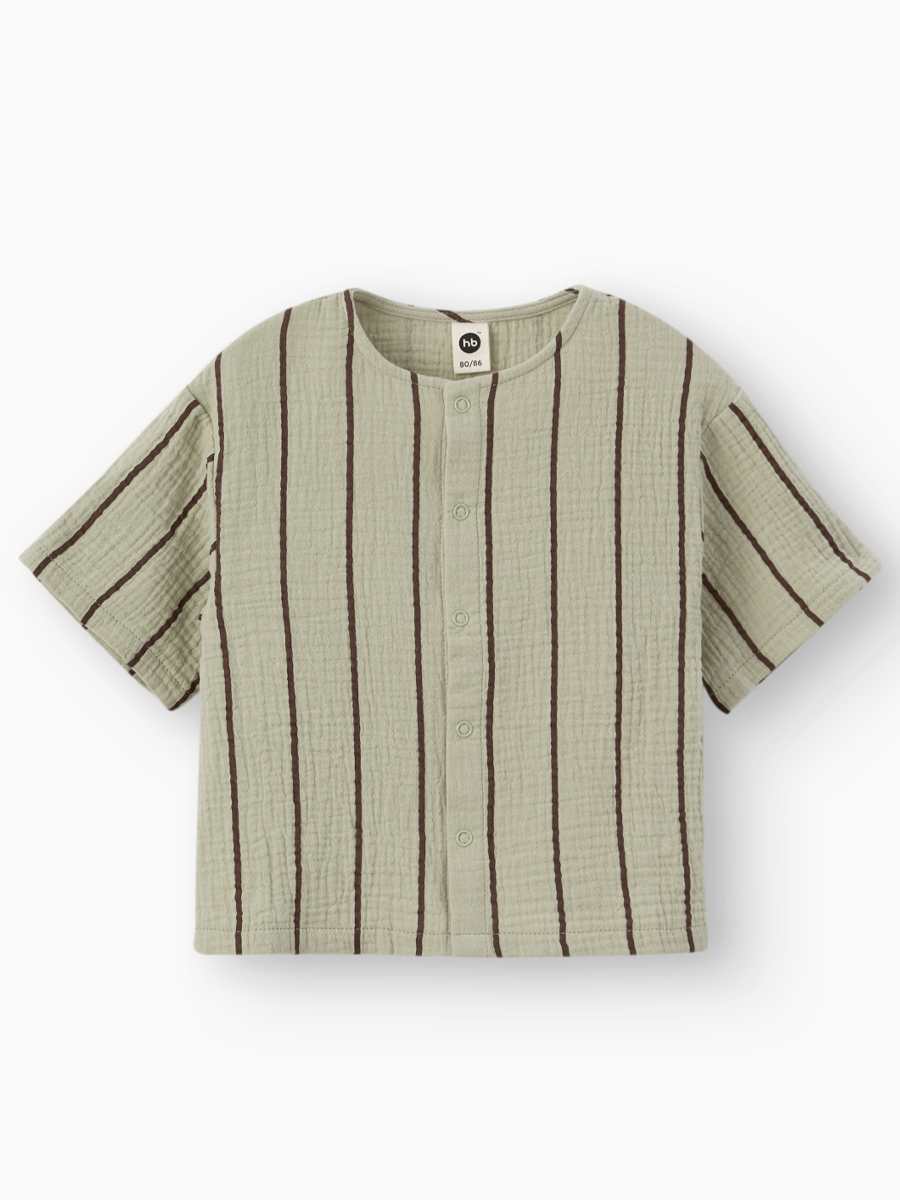 Рубашка Happy Baby 88271_green with stripes - фото 12