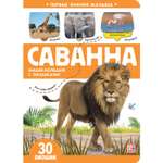 Книга Malamalama Первые знания малыша с окошками. Саванна