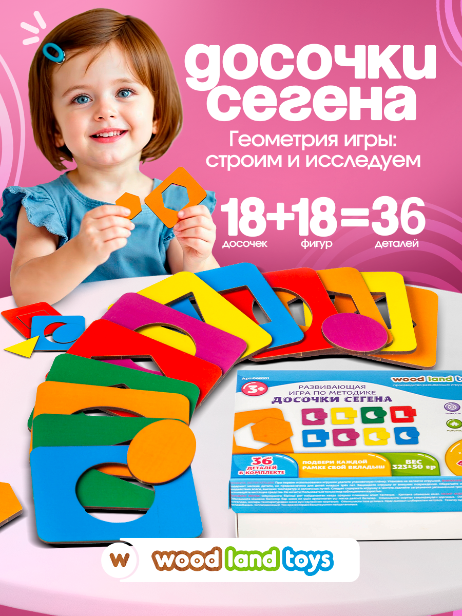 Игрушка WOODLANDTOYS рамка-вкладыш - фото 1