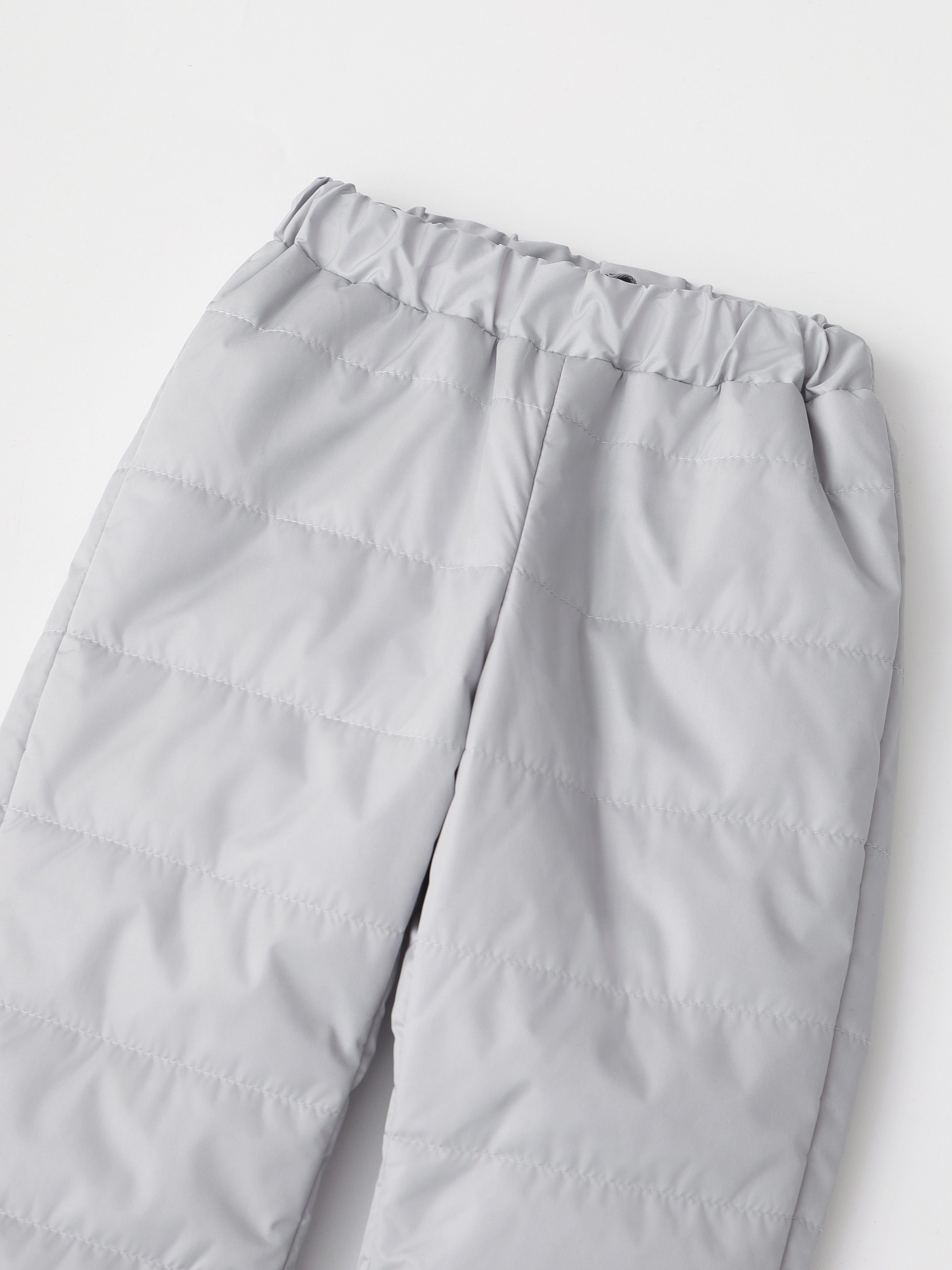 Брюки MINIDINO G-VO-Brk-102/0Брюки стеганые детские демисезонные светло-серый - фото 4