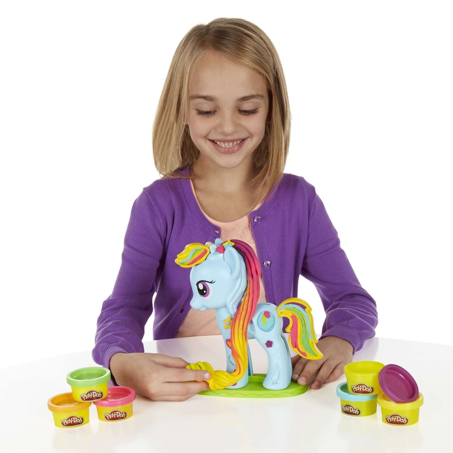 Пластилин Play-Doh Стильный салон Рэйнбоу - фото 5