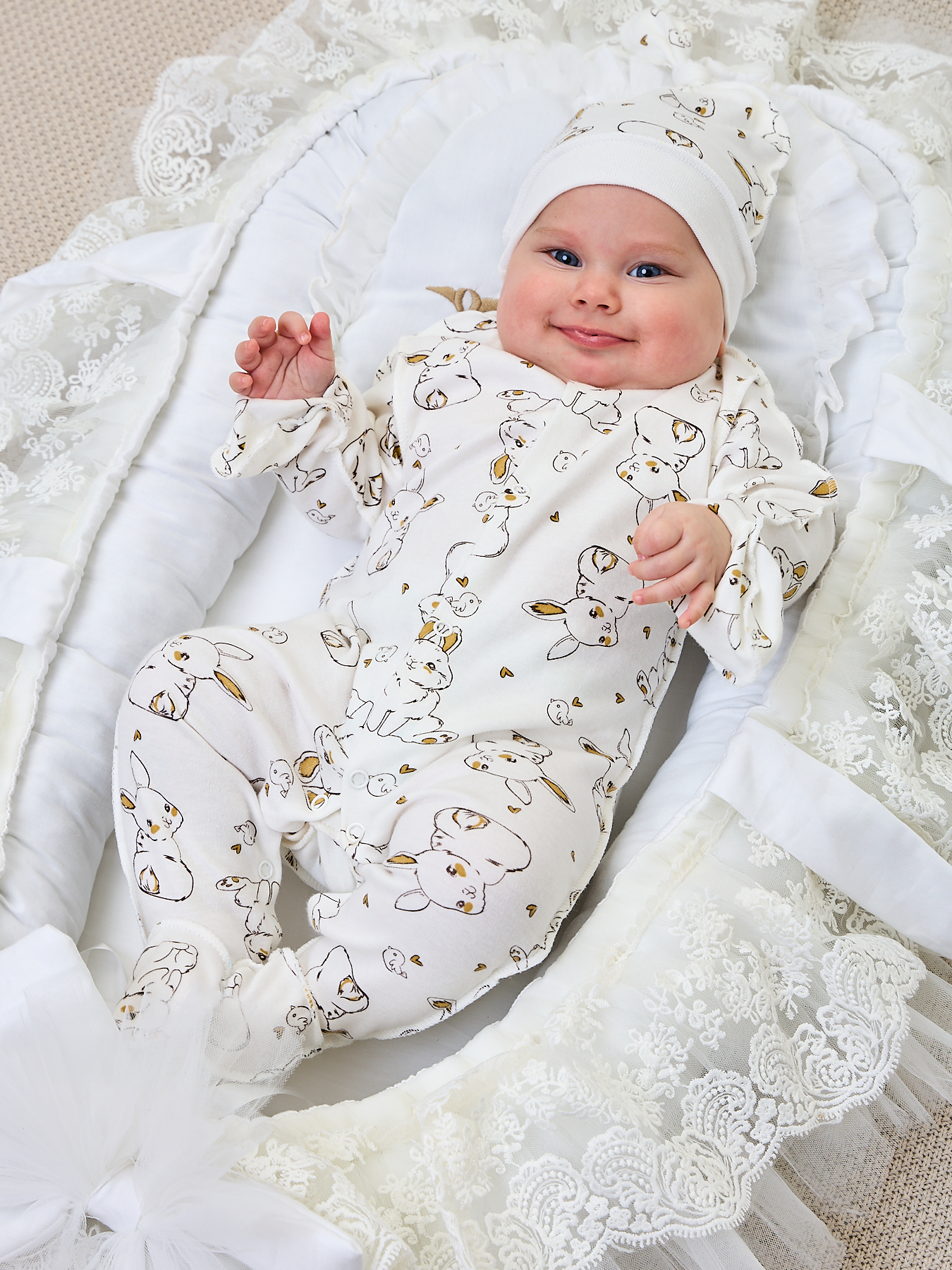 Конверт пеленальный (кокон) ТОСЯ БОСЯ белый - фото 7