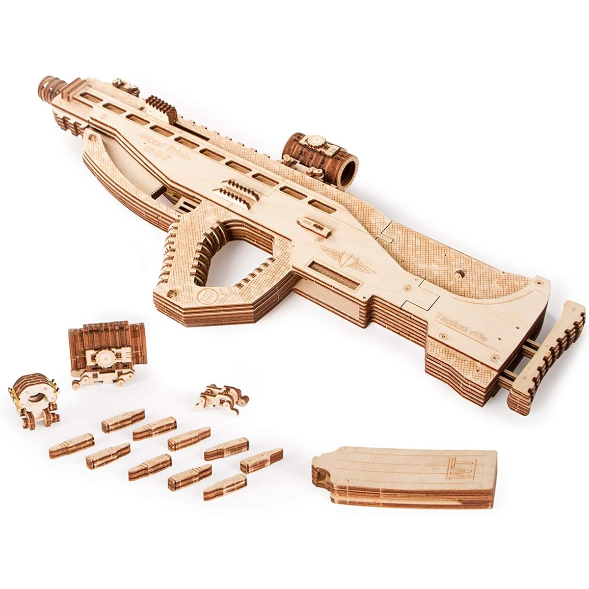 Конструктор Wood Trick Штурмовая винтовка деревянный - фото 4