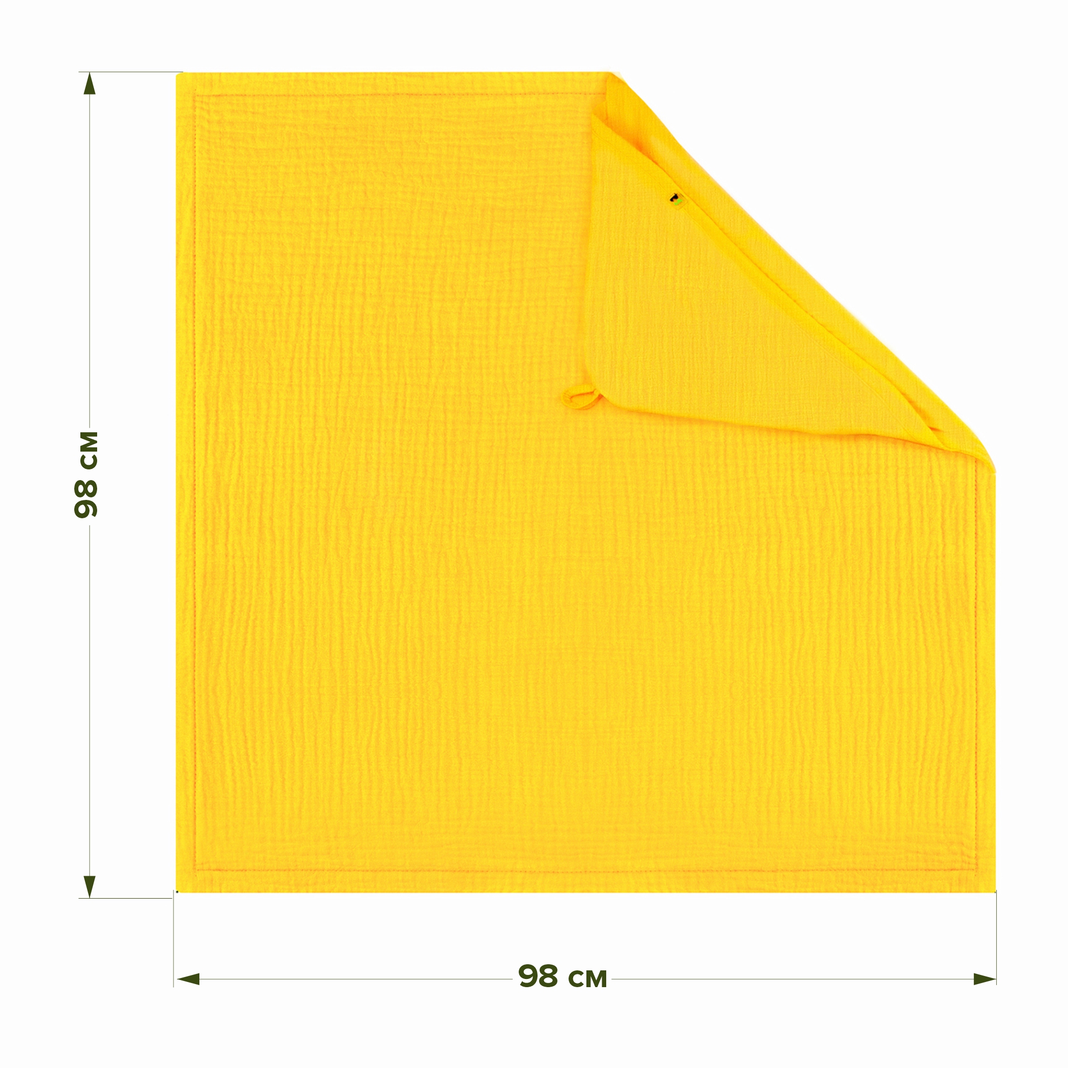 Полотенце уголок Фабрика Бамбук с капюшоном (уголком) 98 x 98 см - фото 3