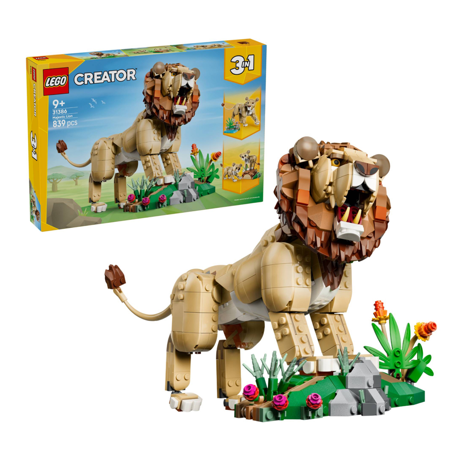 Конструктор LEGO Creator Дикие животные Лев 839 дет. - фото 1