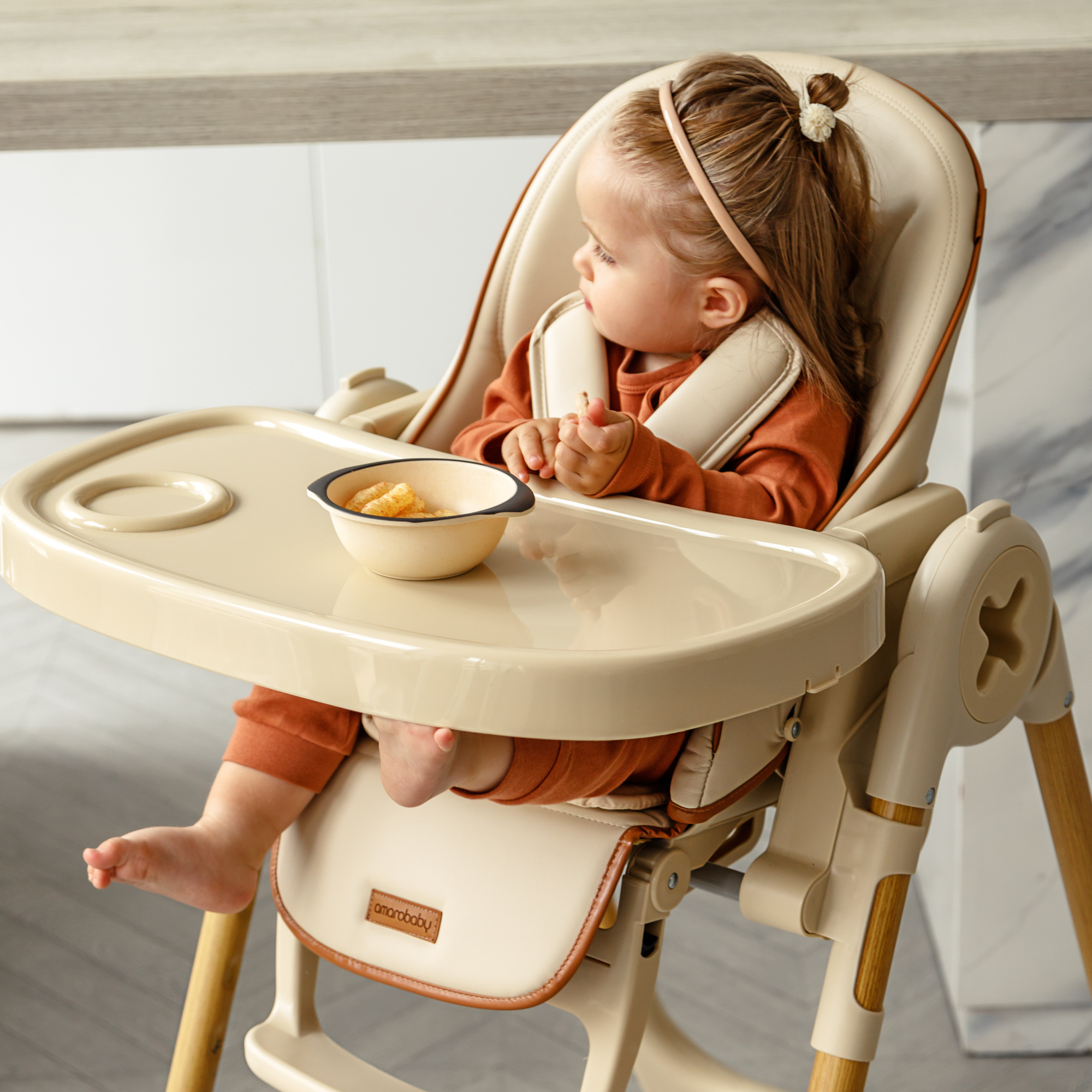 Стульчик для кормления Amarobaby Elegant трансформер - фото 21